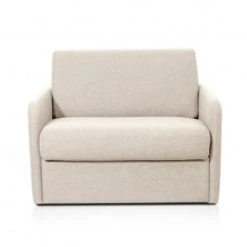 Usinestreet Fauteuils Fauteuil Convertible Express En Tissu Beige - Couchage 70x190