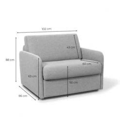 Usinestreet Fauteuils Fauteuil Convertible Express En Tissu Beige - Couchage 70x190 -Chaise Soldes 2024 fauteuil convertible express en tissu beige couchage 70x190 5