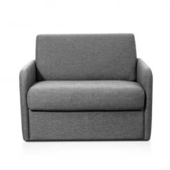 Usinestreet Fauteuils Fauteuil Convertible Express En Tissu Gris Foncé - Couchage 70x190