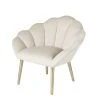 Maisons Du Monde Fauteuils Fauteuil Coquillage En Velours Beige