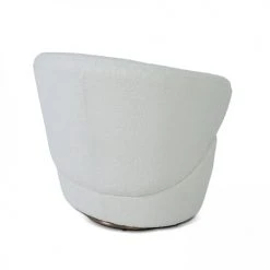 Oviala Fauteuils Fauteuil Cosy En Bouclette Blanc -Chaise Soldes 2024 fauteuil cosy en bouclette blanc 3