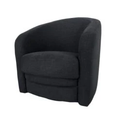 DIVA SALON Fauteuils Fauteuil Crapaud 1 Place En Tissu Bleu Marine -Chaise Soldes 2024 fauteuil crapaud 1 place en tissu bleu marine 1