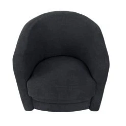 DIVA SALON Fauteuils Fauteuil Crapaud 1 Place En Tissu Bleu Marine -Chaise Soldes 2024 fauteuil crapaud 1 place en tissu bleu marine 4