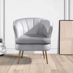 Baita Fauteuils Fauteuil Crapaud En Velours 1 Place Gris -Chaise Soldes 2024 fauteuil crapaud en velours 1 place gris 10