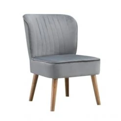 Baita Fauteuils Fauteuil Crapaud En Velours 1 Place Gris -Chaise Soldes 2024 fauteuil crapaud en velours 1 place gris 2