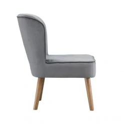Baita Fauteuils Fauteuil Crapaud En Velours 1 Place Gris -Chaise Soldes 2024 fauteuil crapaud en velours 1 place gris 3