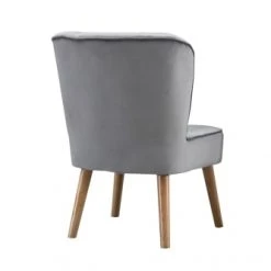 Baita Fauteuils Fauteuil Crapaud En Velours 1 Place Gris -Chaise Soldes 2024 fauteuil crapaud en velours 1 place gris 4