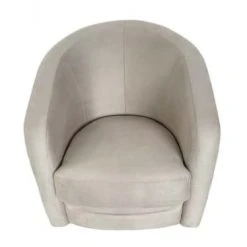 DIVA SALON Fauteuils Fauteuil Crapaud Pivotant 1 Place En Tissu Beige Crème -Chaise Soldes 2024 fauteuil crapaud pivotant 1 place en tissu beige creme 5