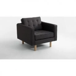 Custom Form Fauteuils Fauteuil Cubique Rembourré En Tissu Couleur Gris Anthracite -Chaise Soldes 2024 fauteuil cubique rembourre en tissu couleur gris anthracite 2