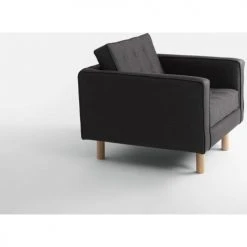 Custom Form Fauteuils Fauteuil Cubique Rembourré En Tissu Couleur Gris Anthracite -Chaise Soldes 2024 fauteuil cubique rembourre en tissu couleur gris anthracite 3