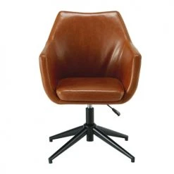 Maisons Du Monde Chaises De Bureau Fauteuil De Bureau En Textile Enduit Marron Vieilli -Chaise Soldes 2024 fauteuil de bureau en textile enduit marron vieilli 1000 3 37 165923 11