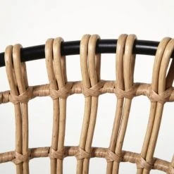 Maisons Du Monde Fauteuils De Jardin Fauteuil De Jardin En Résine Imitation Rotin Et Toile Noire -Chaise Soldes 2024 fauteuil de jardin en resine imitation rotin et toile noire 1000 8 7 187008 3