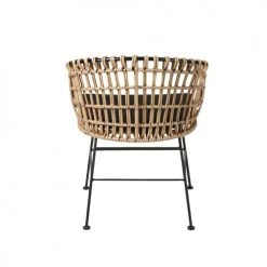 Maisons Du Monde Fauteuils De Jardin Fauteuil De Jardin En Résine Imitation Rotin Et Toile Noire -Chaise Soldes 2024 fauteuil de jardin en resine imitation rotin et toile noire 1000 8 7 187008 5