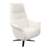 My New Design Fauteuils Fauteuil De Relaxation Manuel Design - Cuir Blanc