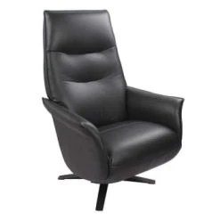 My New Design Fauteuils Fauteuil De Relaxation Manuel Design - Cuir Blanc -Chaise Soldes 2024 fauteuil de relaxation manuel design cuir noir