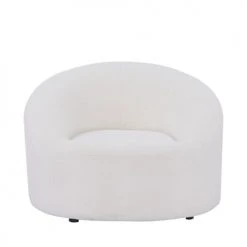 Drawer Fauteuils Fauteuil Design En Bouclette Ivoire -Chaise Soldes 2024 fauteuil design en bouclette ivoire 2