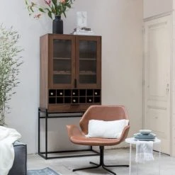 Zuiver Fauteuils Fauteuil Design En Simili Cuir Noir -Chaise Soldes 2024 fauteuil design en simili cuir noir 5