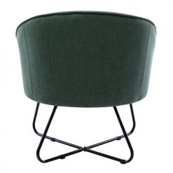 Moloo Fauteuils Fauteuil Design Tissu Vert Forêt Pieds Métal Noir -Chaise Soldes 2024 fauteuil design tissu vert foret pieds metal noir 2