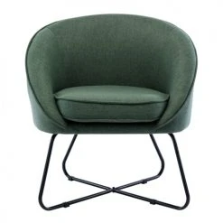 Moloo Fauteuils Fauteuil Design Tissu Vert Forêt Pieds Métal Noir -Chaise Soldes 2024 fauteuil design tissu vert foret pieds metal noir 4