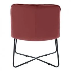 Moloo Fauteuils Fauteuil Design Velours Lie De Vin Pieds Métal Noir -Chaise Soldes 2024 fauteuil design velours lie de vin pieds metal noir 2