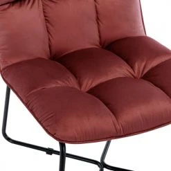 Moloo Fauteuils Fauteuil Design Velours Lie De Vin Pieds Métal Noir -Chaise Soldes 2024 fauteuil design velours lie de vin pieds metal noir 3