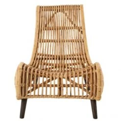 Hellin Fauteuils Fauteuil En Bambou Et Rotin Naturel -Chaise Soldes 2024 fauteuil en bambou et rotin naturel 3