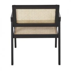 Maisons Du Monde Fauteuils Fauteuil En Bois De Hêtre Noir Cannage En Rotin -Chaise Soldes 2024 fauteuil en bois de hetre noir cannage en rotin 1000 8 7 219070 3