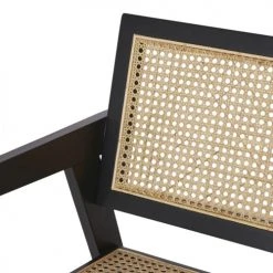 Maisons Du Monde Fauteuils Fauteuil En Bois De Hêtre Noir Cannage En Rotin -Chaise Soldes 2024 fauteuil en bois de hetre noir cannage en rotin 1000 8 7 219070 4