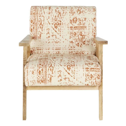Fauteuil en coton façon tapisserie multicolore et bois de manguier Maisons Du Monde Fauteuils Fauteuil En Coton Façon Tapisserie Multicolore Et Bois De Manguier -Chaise Soldes 2024 fauteuil en coton facon tapisserie multicolore et bois de manguier 1000 16 33 219588 2
