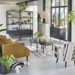 Maisons Du Monde Fauteuils Fauteuil En Coton Tressé Motifs Ivoire Et Noirs -Chaise Soldes 2024 fauteuil en coton tresse motifs ivoire et noirs 1000 3 2 187003 10