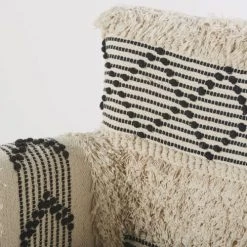 Maisons Du Monde Fauteuils Fauteuil En Coton Tressé Motifs Ivoire Et Noirs -Chaise Soldes 2024 fauteuil en coton tresse motifs ivoire et noirs 1000 3 2 187003 4