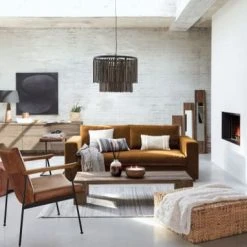 Maisons Du Monde Fauteuils Fauteuil En Cuir De Vachette Marron Vieilli -Chaise Soldes 2024 fauteuil en cuir de vachette marron vieilli 1000 13 22 166154 22