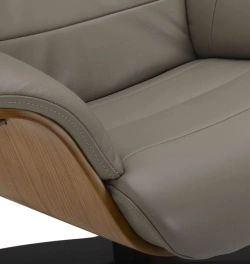 Fauteuil en cuir et bois chêne naturel - Cuir Taupe My New Design Fauteuils Fauteuil En Cuir Et Bois Chêne Naturel - Cuir Taupe -Chaise Soldes 2024 fauteuil en cuir et bois chene naturel cuir taupe 2