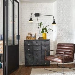 Maisons Du Monde Fauteuils Fauteuil En Cuir Marron -Chaise Soldes 2024 fauteuil en cuir marron 1000 11 30 155748 16