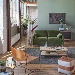 Maisons Du Monde Fauteuils Fauteuil En Cuir Marron -Chaise Soldes 2024 fauteuil en cuir marron 1000 2 10 199106 10