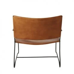 Maisons Du Monde Fauteuils Fauteuil En Cuir Marron -Chaise Soldes 2024 fauteuil en cuir marron 1000 2 10 199106 3