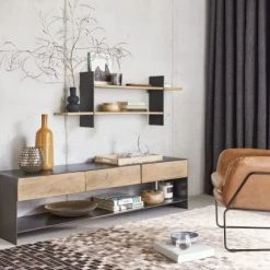 Maisons Du Monde Fauteuils Fauteuil En Cuir Marron -Chaise Soldes 2024 fauteuil en cuir marron 1000 6 1 175973 13