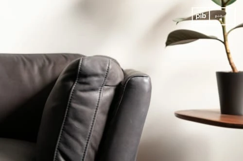 Fauteuil en cuir pleine fleur gris PIB Fauteuils Fauteuil En Cuir Pleine Fleur Gris -Chaise Soldes 2024 fauteuil en cuir pleine fleur gris 3