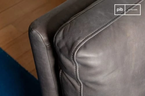 Fauteuil en cuir pleine fleur gris PIB Fauteuils Fauteuil En Cuir Pleine Fleur Gris -Chaise Soldes 2024 fauteuil en cuir pleine fleur gris 4