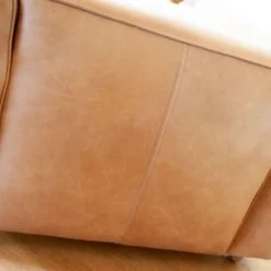 PIB Fauteuils Fauteuil En Cuir Pleine Fleur Marron -Chaise Soldes 2024 fauteuil en cuir pleine fleur marron 3