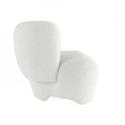 Potiron Paris Fauteuils Fauteuil En Laine Bouclée écrue -Chaise Soldes 2024 fauteuil en laine bouclee ecrue 4