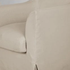 Maisons Du Monde Fauteuils Fauteuil En Lin Froissé Beige -Chaise Soldes 2024 fauteuil en lin froisse beige 1000 9 36 221723 3