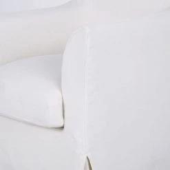Maisons Du Monde Fauteuils Fauteuil En Lin Froissé Blanc -Chaise Soldes 2024 fauteuil en lin froisse blanc 1000 15 1 221729 3