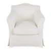 Maisons Du Monde Fauteuils Fauteuil En Lin Froissé Blanc