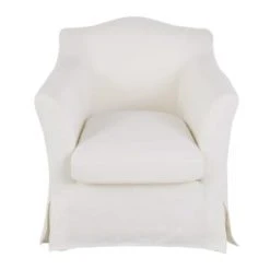 Maisons Du Monde Fauteuils Fauteuil En Lin Froissé Blanc -Chaise Soldes 2024 fauteuil en lin froisse blanc anaelle 1000 5 15 201489 1 1