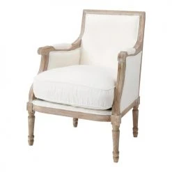 Maisons Du Monde Fauteuils Fauteuil En Lin Ivoire