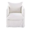 Maisons Du Monde Fauteuils Fauteuil En Lin Supérieur Blanc