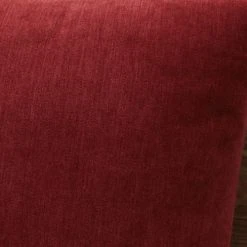 Grenier Alpin Fauteuils Fauteuil En Pin Recyclé Et Tissu Rouge -Chaise Soldes 2024 fauteuil en pin recycle et tissu rouge 3