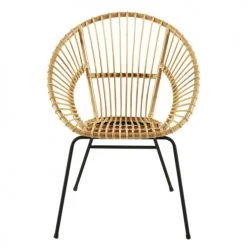 Maisons Du Monde Fauteuils Et Poufs Enfant Fauteuil En Rotin Et Métal Noir -Chaise Soldes 2024 fauteuil en rotin et metal noir 1000 12 30 181045 2