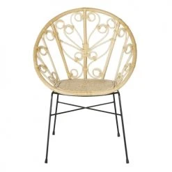 Maisons Du Monde Fauteuils Fauteuil En Rotin Et Métal Noir -Chaise Soldes 2024 fauteuil en rotin et metal noir 1000 14 15 222153 2